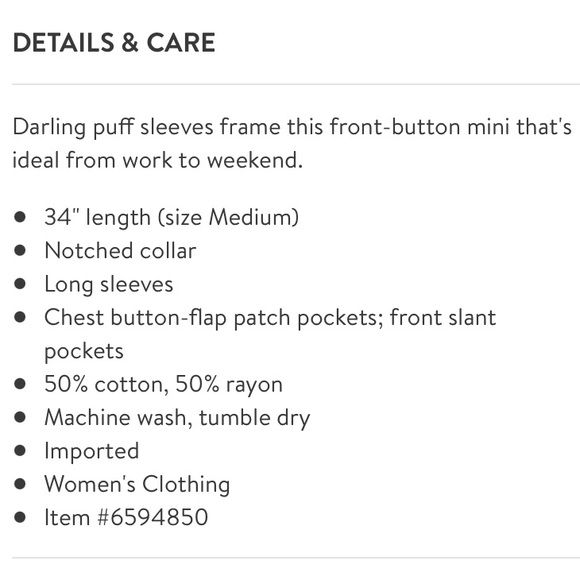 NWT Rails Lisette Denim MiniDress - Sz L - Picture 4 of 7